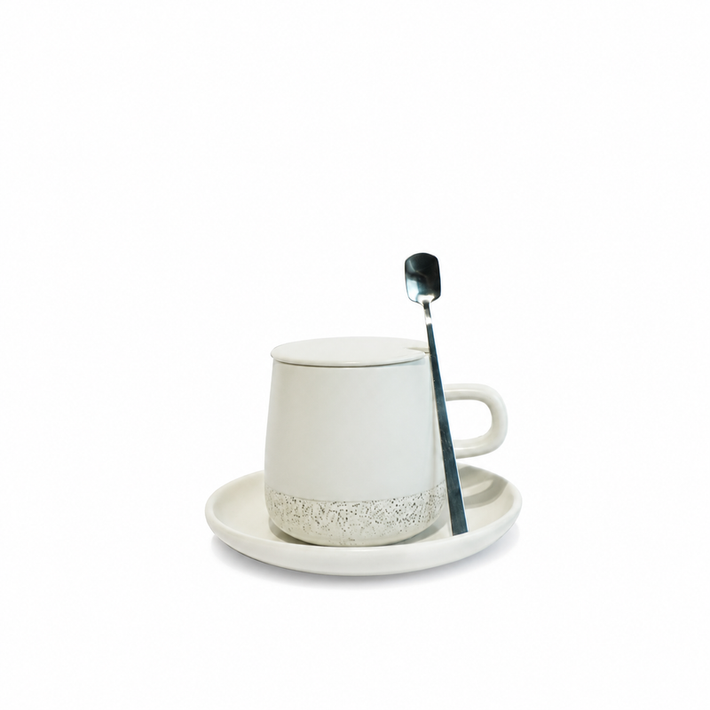 Minimal White Ceramic Cup Mockup