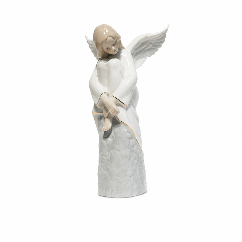 White Porcelain Angel Figurine