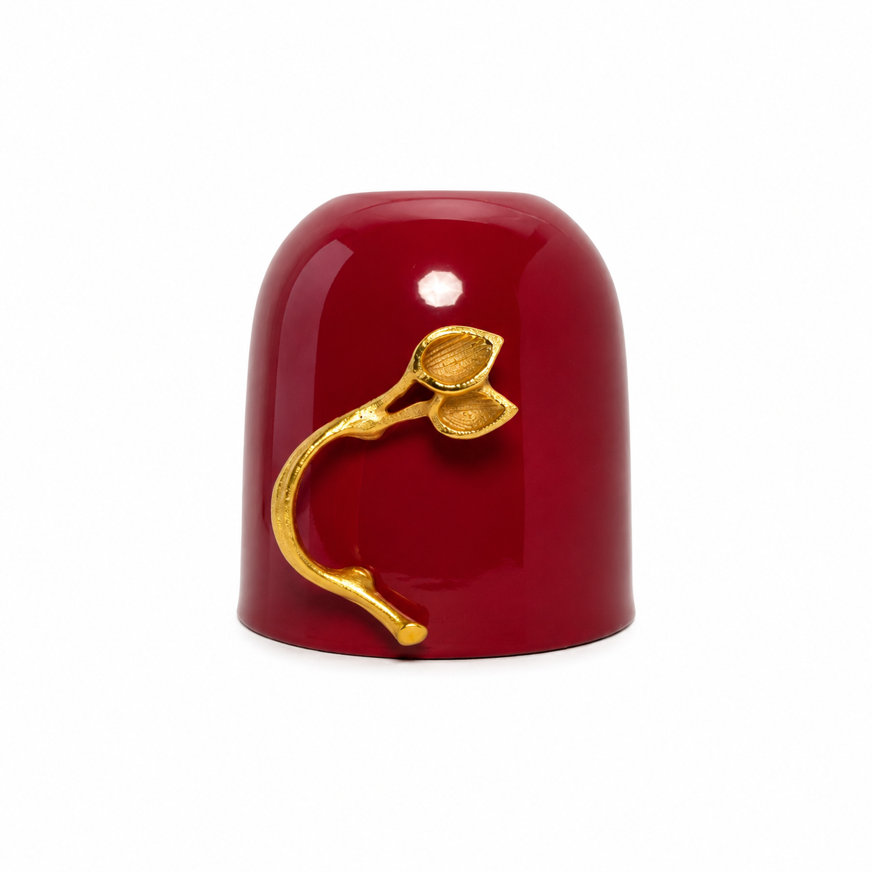 Crimson Decorative Ceramic Jar