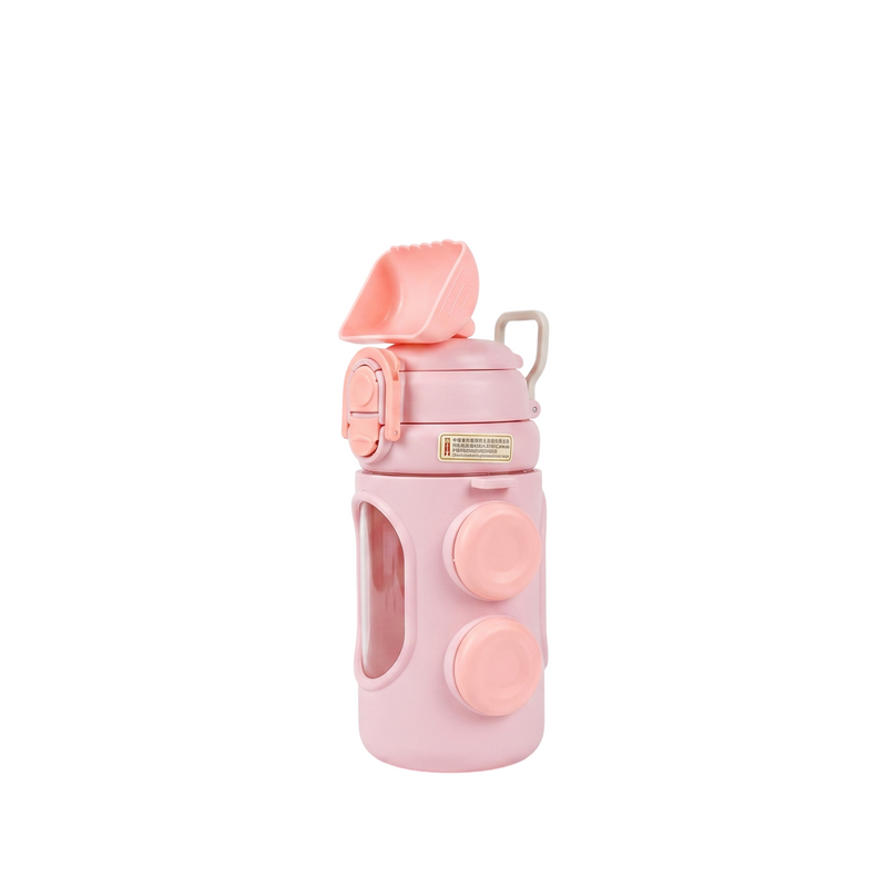 Cute Pink Shovel-Cap Water Bottle
