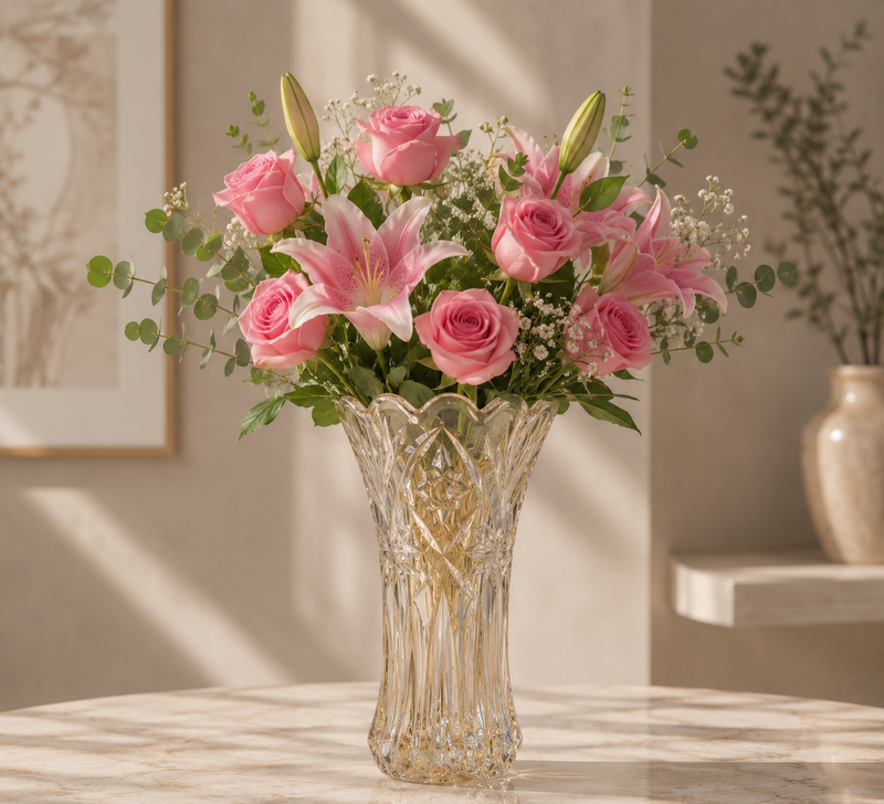 Imported Glass Flower Vase