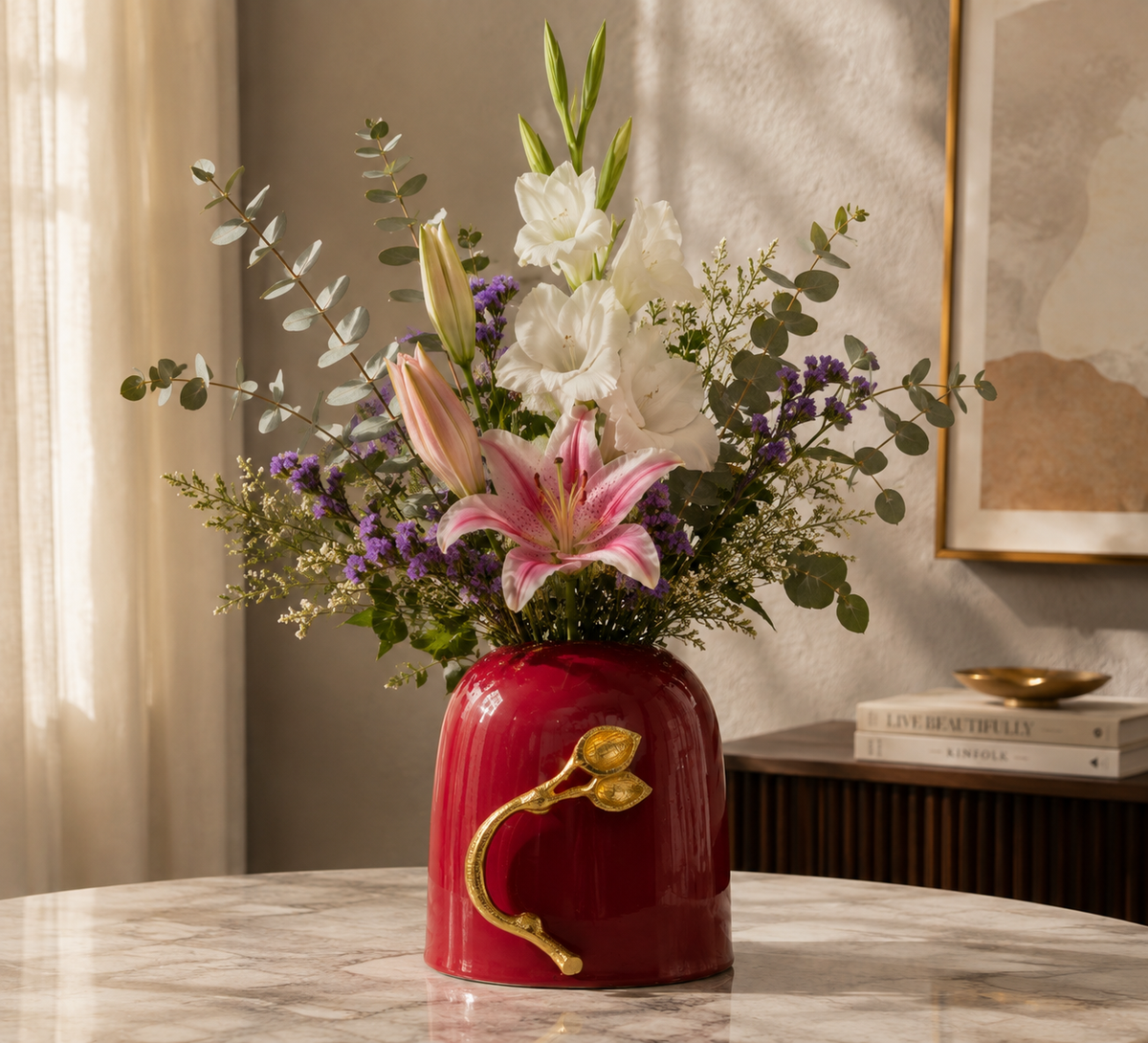 Unbreakable Metal Flower Vase
